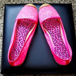 Lace espadrille flat